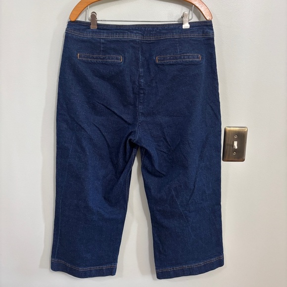 Boden The Camberwell cropped High Rise Wide Leg Jeans Size 14 - Picture 8 of 12